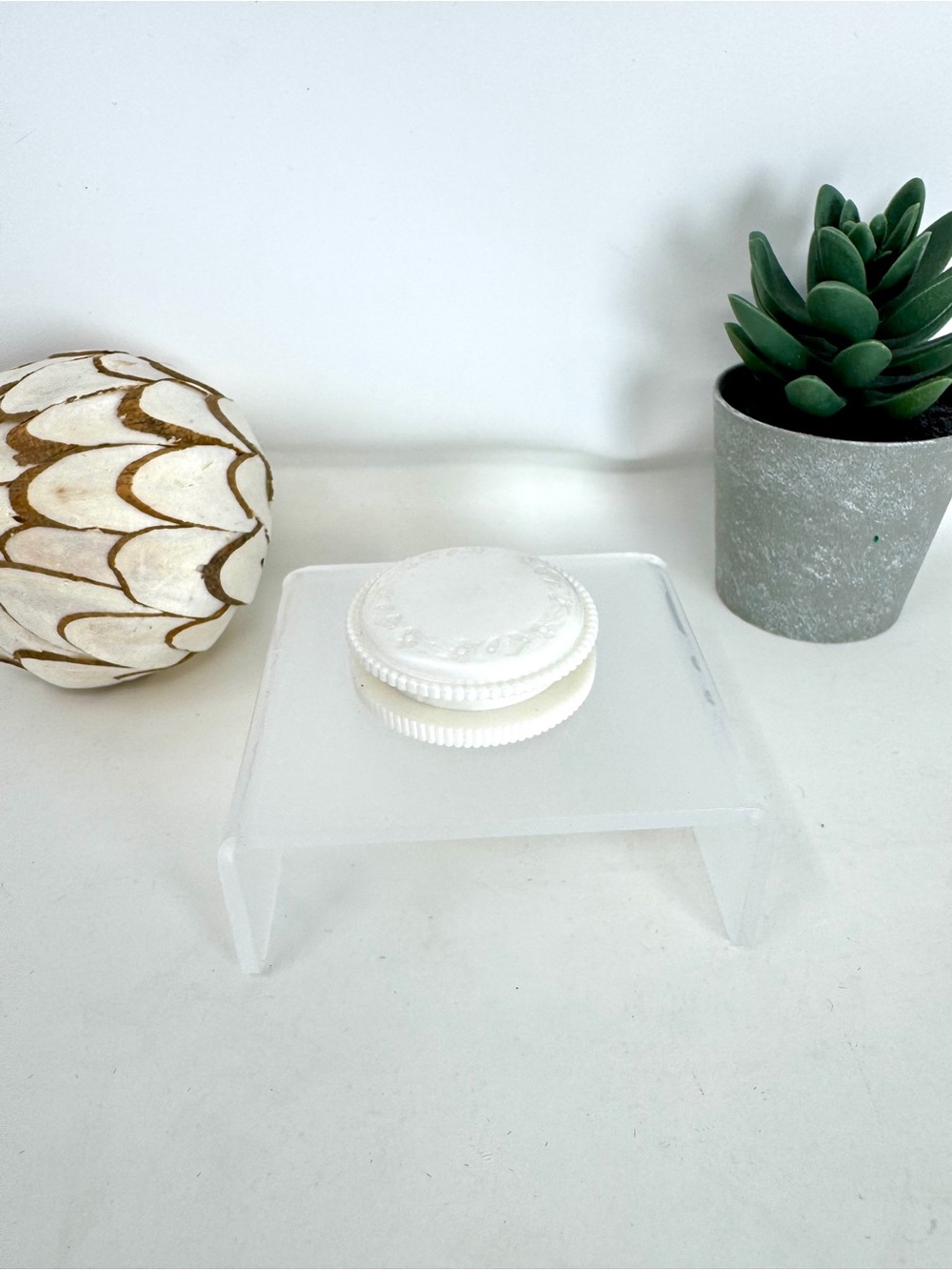 Vintage Mid-Century Loose Powder Compact Jar with Mesh Sifter